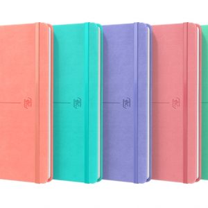 Oxford Signature Cuaderno Cosido Tapa Extradura A5 - 80 Hojas - Tapa Resistente - 1 Linea - Colores Surtidos