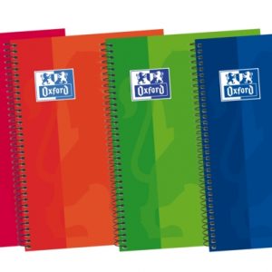 Oxford School Classic Write&Erase 4º Cuaderno Espiral - Tapa Extradura - Liso - 80 Hojas - Colores Surtidos