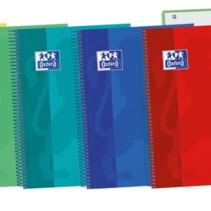 Oxford School Touch A4+ Europeanbook - Tapa Extradura Resistente - 120 Hojas de Colores Vivos - Cuadricula 5x5