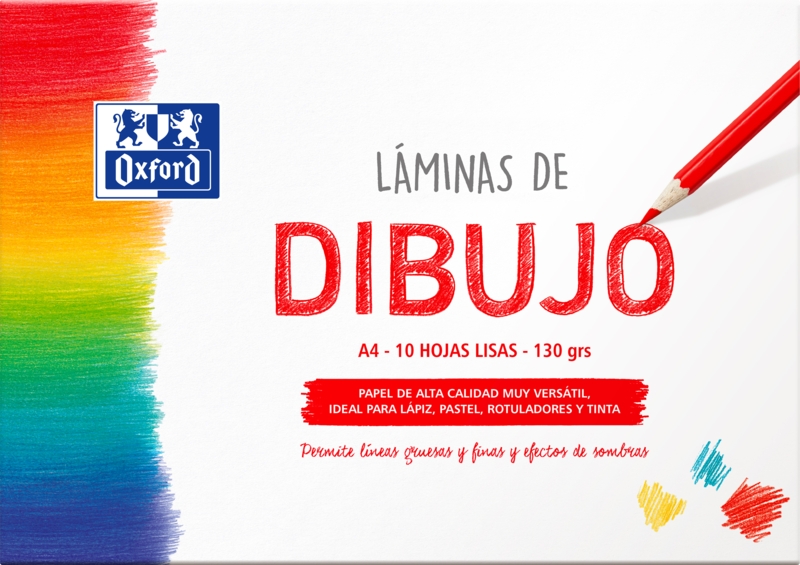 Oxford Dibujo Escolar Sobre de Laminas de Dibujo A4 - 10 Hojas de 130gr - Papel Liso de Alta Calidad - Ideal para Estudiantes y Artistas 1 Oxford Dibujo Escolar Sobre de Laminas de Dibujo A4 - 10 Hojas de 130gr - Papel Liso de Alta Calidad - Ideal para Estudiantes y Artistas