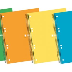 Enri A5+ Europeanbook - Tapa Extradura Resistente - Espiral Duradero - 140 Hojas de Papel de Alta Calidad - Formato 5x5 - Colores Surtidos