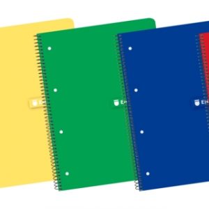 Enri Europeanbook1 A4+ - Cuaderno de Tamaño A4+ - Espiral - Tapa Blanda - Cuadricula de 5x5