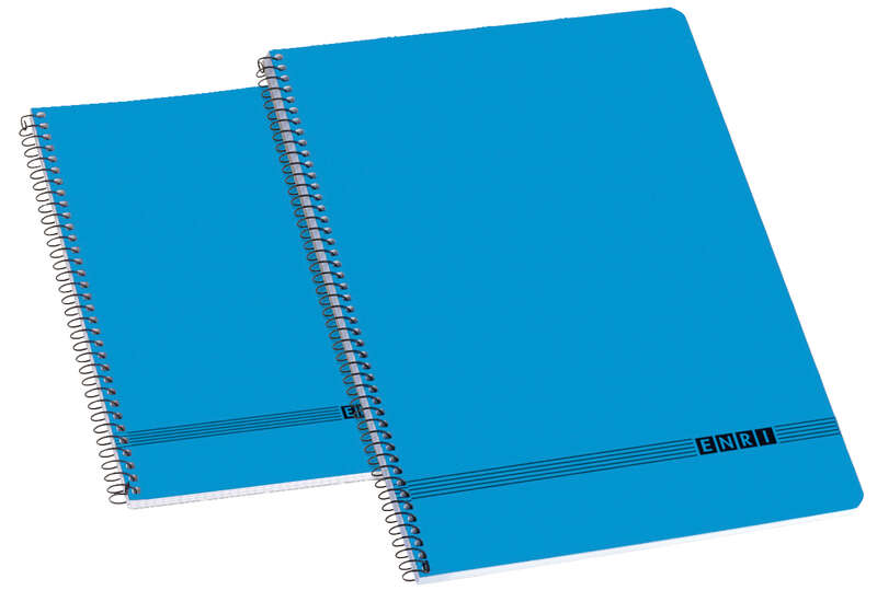 Enri Oficina 4º Tapa Blanda Cuaderno Espiral - Tamaño 4º - Cuadricula 4x4 - Color Azul 1 Enri Oficina 4º Tapa Blanda Cuaderno Espiral - Tamaño 4º - Cuadricula 4x4 - Color Azul