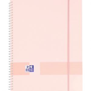 Oxford Live & Go A4 Carpeta de Fundas - Tapa de Plastico Opaco - Espiral de 40 Fundas - Color Rosa Chicle