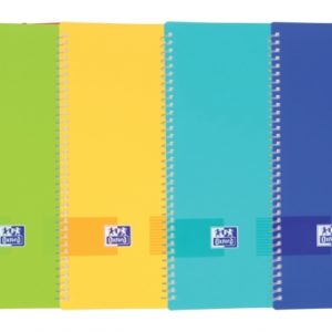 Oxford Live & Go A4 Carpeta de 30 Fundas A4 - Tapa de Plastico Opaco - Cierre de Goma - Colores Surtidos