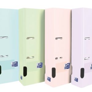 Oxford Live & Go A4+ Archivador de Tapa de Plastico Polyfoam - Tapa Resistente - Lomo de 70mm - Colores Surtidos