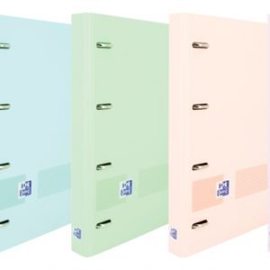 Oxford Live & Go A4+ Europeanbinder - Lomo de 45mm - Anillas de 4Dx35mm - Recambio 1 Linea - Colores Surtidos