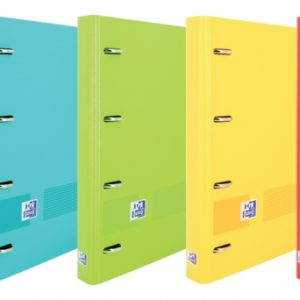 Oxford Live & Go A4+ Polyfoam Europeanbinder - Lomo de 45mm - Anillas de 4Dx35mm - Recambio de 1 Linea - Colores Surtidos