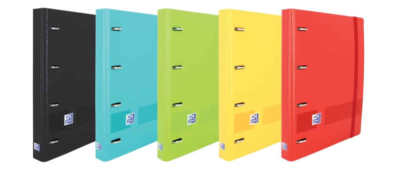 Oxford Live & Go A4+ Polyfoam Europeanbinder - Lomo de 45mm - Anillas de 4Dx35mm - Recambio de 1 Linea - Colores Surtidos 1 Oxford Live & Go A4+ Polyfoam Europeanbinder - Lomo de 45mm - Anillas de 4Dx35mm - Recambio de 1 Linea - Colores Surtidos