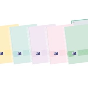 Oxford Live & Go A5+ Europeanbook - Tapa de Plastico - 120 Hojas - Colores Surtidos