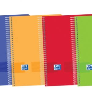 Oxford Live & Go A5+ Europeanbook - Tapa de Plastico - 120 Hojas - Colores Surtidos