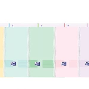 Oxford Live&Go Europeanbook 1 Tapa de Plastico A4+ 5x5 - 80 Hojas - Colores Surtidos