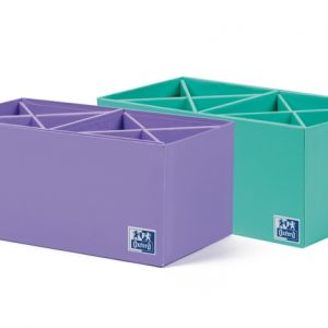 Oxford Portabolis en Cruz 2x4 - Organizador de Boligrafos - Diseño en Forma de Cruz - Capacidad para 8 Boligrafos - Ideal para Escritorio