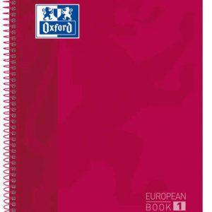 Oxford School Classic Europeanbook 1 A4+ Tapa Extradura - Tamaño A4+ - Tapa Resistente Extradura - 80 Hojas - Color Rojo