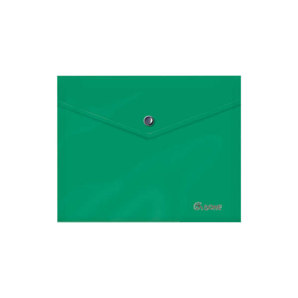 Dohe Sobre Portadocumentos A5 - Cierre de Broche - Polipropileno Opaco 150 Micras - Color Verde