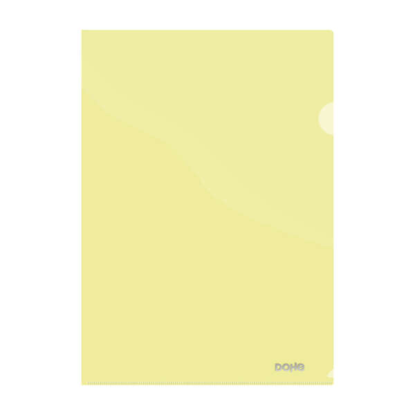 Dohe Dossier Uñero Premium Tamaño A4 - 210x297mm - Fabricado en Polipropileno Translucido de 180 Micras - Color Amarillo