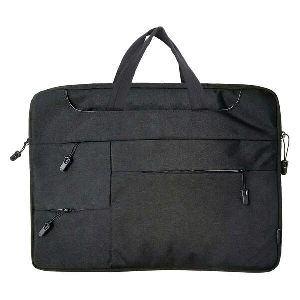 Dohe Maletin para Portatil 15.6" - Numerosos Compartimentos - Cierre de Cremallera - Poliester a Prueba de Agua - Color Negro