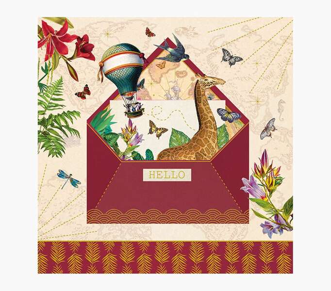 Pictura Tarjeta Arabesque - 16x16cm - Tematica Viaje - Tarjeta Triptica - Incluye Sobre Blanco - Papel con Certificacion FSC 1 Pictura Tarjeta Arabesque - 16x16cm - Tematica Viaje - Tarjeta Triptica - Incluye Sobre Blanco - Papel con Certificacion FSC
