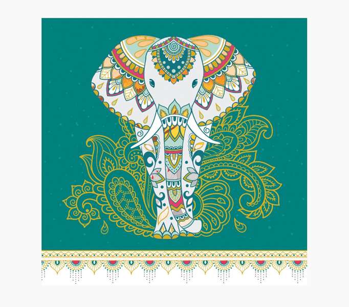 Pictura Tarjeta Arabesque - 16x16cm - Tematica Elefante - Tarjeta Triptica sin Envoltorio - Incluido Sobre Blanco - Papel con Certificacion FSC 1 Pictura Tarjeta Arabesque - 16x16cm - Tematica Elefante - Tarjeta Triptica sin Envoltorio - Incluido Sobre Blanco - Papel con Certificacion FSC