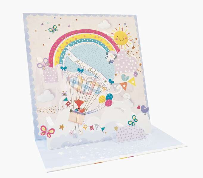 Pictura Tarjeta 3D Pop-Up - 16x16cm - Tematica Cielo - Embolsada Individualmente - Incluye Sobre Blanco - Papel con Certificacion FSC 1 Pictura Tarjeta 3D Pop-Up - 16x16cm - Tematica Cielo - Embolsada Individualmente - Incluye Sobre Blanco - Papel con Certificacion FSC