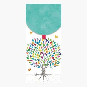 Pictura Tarjeta Money Cards - Tarjeta de Regalo Vertical - 9.6x21.3cm - Tematica Arbol - Embolsada Individualmente - Incluye Sobre Blanco - Papel con Certificacion FSC