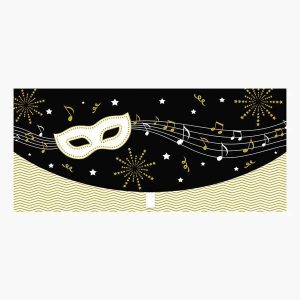 Pictura Tarjeta Money Cards - Tarjeta de Regalo Tipo Sobre Horizontal - Ideal para Regalar Cheques, Entradas o Dinero - Tematica Fiesta - 21.3x9.6cm - Embolsada Individualmente en Celofan - Incluye Sobre Blanco - Papel con Certificacion FSC