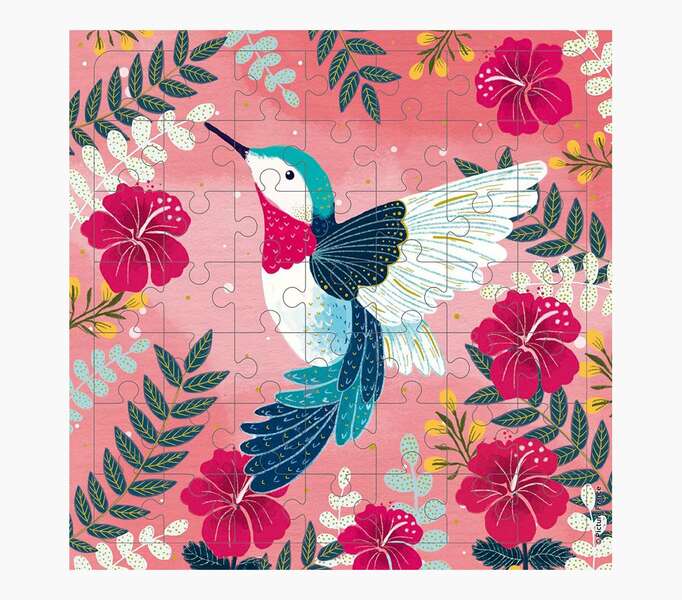 Pictura Tarjeta Puzzle Colibri de 49 Piezas + Tarjeta Plegada - Troquelado - 15.5x15.5cm - Incluye Sobre Blanco y Envoltorio de Celofan - Papel con Certificacion FSC 1 Pictura Tarjeta Puzzle Colibri de 49 Piezas + Tarjeta Plegada - Troquelado - 15.5x15.5cm - Incluye Sobre Blanco y Envoltorio de Celofan - Papel con Certificacion FSC