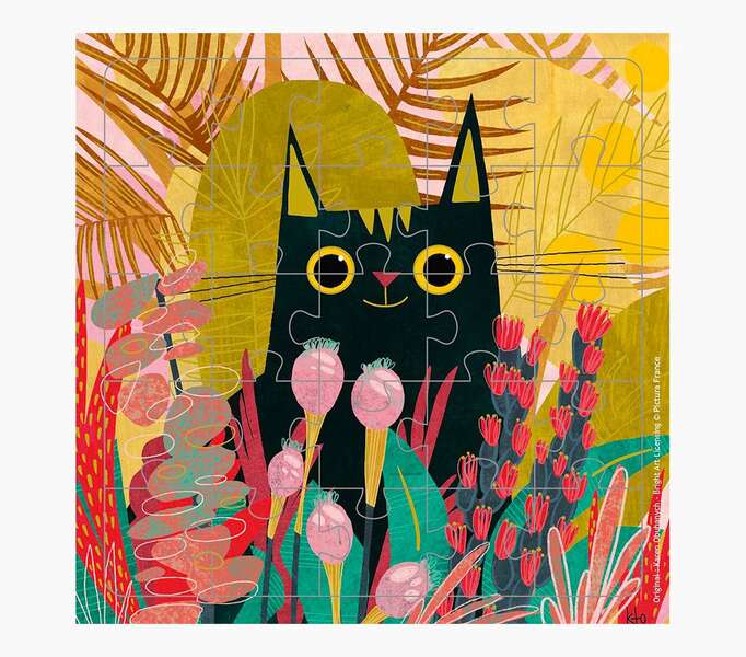 Pictura Tarjeta Puzzle Gatos - 15.5x15.5cm - 25 Piezas - Tematica Felina - Incluye Tarjeta Plegada y Sobre Blanco - Certificacion FSC 1 Pictura Tarjeta Puzzle Gatos - 15.5x15.5cm - 25 Piezas - Tematica Felina - Incluye Tarjeta Plegada y Sobre Blanco - Certificacion FSC