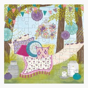 Pictura Tarjeta Puzzle - 15.5x15.5cm - Tematica Hamaca - 49 Piezas - Incluye Sobre Blanco - Certificacion FSC