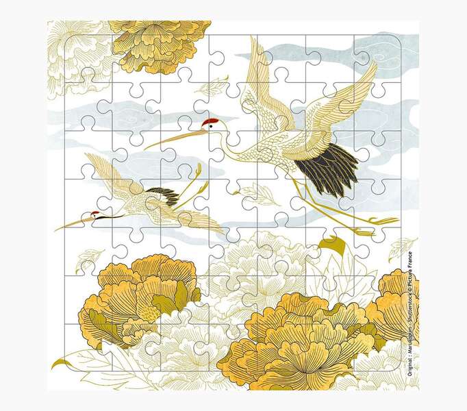 Pictura Tarjeta Puzzle - 15.5x15.5cm - Tematica Grullas - 49 Piezas - Incluye Tarjeta Plegada y Sobre Blanco - Certificacion FSC 1 Pictura Tarjeta Puzzle - 15.5x15.5cm - Tematica Grullas - 49 Piezas - Incluye Tarjeta Plegada y Sobre Blanco - Certificacion FSC