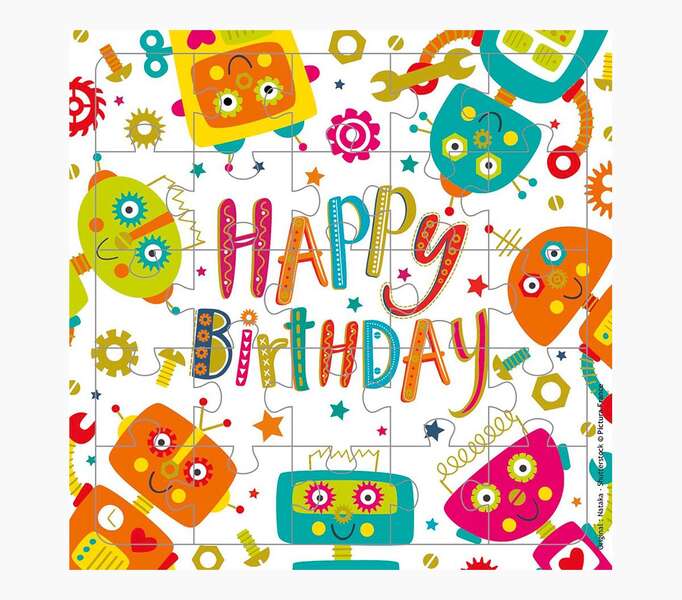 Pictura Tarjeta Puzzle - 15.5x15.5cm - Tematica de Robots - 25 Piezas - Incluye Tarjeta Plegada y Sobre Blanco - Certificacion FSC - Embolsada Individualmente 1 Pictura Tarjeta Puzzle - 15.5x15.5cm - Tematica de Robots - 25 Piezas - Incluye Tarjeta Plegada y Sobre Blanco - Certificacion FSC - Embolsada Individualmente