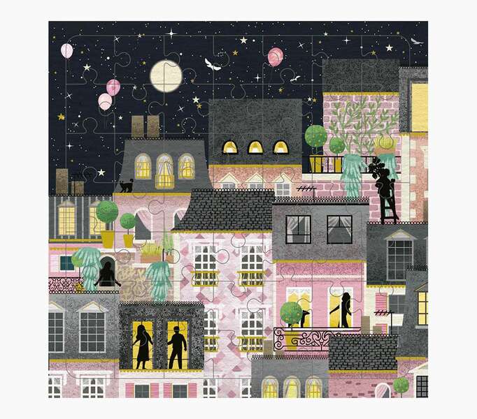 Pictura Tarjeta Puzzle - 15.5x15.5cm - Tematica Ciudad de Noche - 49 Piezas - Incluye Tarjeta Plegada y Sobre Blanco - Certificacion FSC 1 Pictura Tarjeta Puzzle - 15.5x15.5cm - Tematica Ciudad de Noche - 49 Piezas - Incluye Tarjeta Plegada y Sobre Blanco - Certificacion FSC