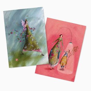 Pictura Aquarupella Gaëlle Boissonnard Pack de 2 Cuadernos A6 48 Paginas - Uno con Cuadricula y el otro Liso - Tamaño 10.5x15cm - Tapa con Acabado en Barniz - Papel Certificado FSC