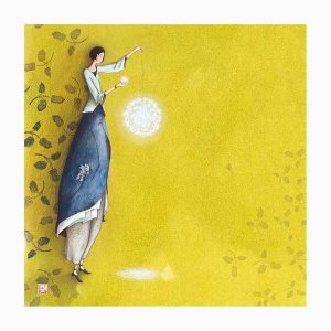 Pictura Gaëlle Boissonnard Tarjeta Doble - Acabado en Barniz de Relieve UV Grueso - Laminado Mate de Tacto Suave - 16x16cm - Papel con Certificacion FSC