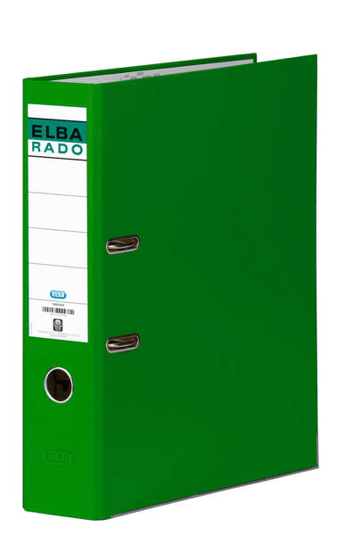 Elba Chic Archivador de Palanca Tamaño Folio - Lomo de 80mm - Con Ollao y Rado - Forrado Exterior PVC - Color Verde 1 Elba Chic Archivador de Palanca Tamaño Folio - Lomo de 80mm - Con Ollao y Rado - Forrado Exterior PVC - Color Verde