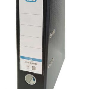 Elba Rado Top Archivador Tamaño Folio - Con Palanca y Rado - Ancho de 80mm - Forrado Exterior de Plastico - Interior de Papel - Color Negro