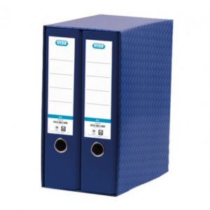 Elba Rado Top Modulo de 2 Archivadores Palanca A4 - Lomo 80mm - Forrado Exterior Plastico - Interior Papel - Color Azul