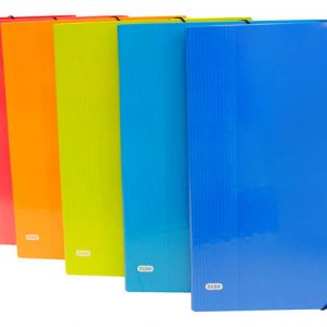 Elba Color Life Clasificador Tamaño Folio con 12 Separadores - Lomo de 25mm - Con Solapa y Cierre de Gomas - Resistente y Duradero - Colores Surtidos