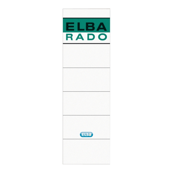 Elba Etiquetas Adhesivas L80mm - Facil de Pegar - Tamaño L80mm - Ideal para Organizar y Etiquetar - Color Blanco