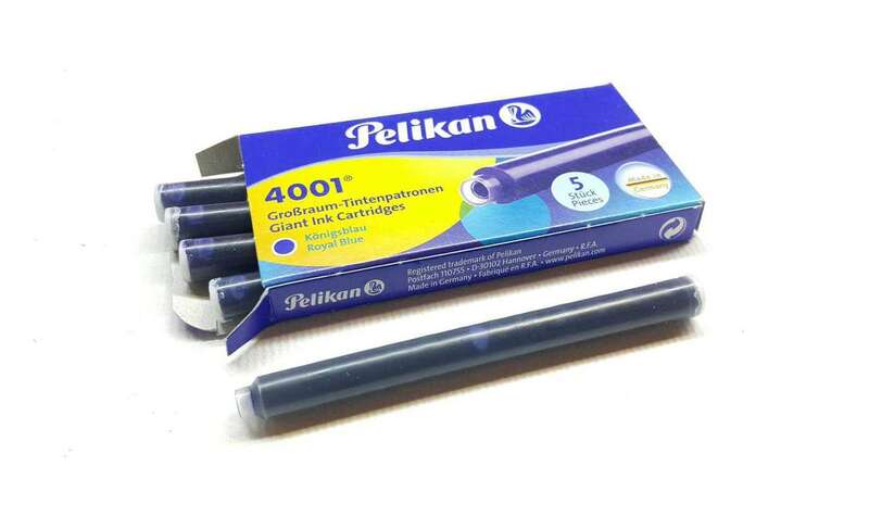 Pelikan 4001 GTP/5 Pack de 5 Cartuchos Largos - Tinta de Alta Calidad - Compatible con Plumas Estilograficas - Color Azul Real 1 Pelikan 4001 GTP/5 Pack de 5 Cartuchos Largos - Tinta de Alta Calidad - Compatible con Plumas Estilograficas - Color Azul Real