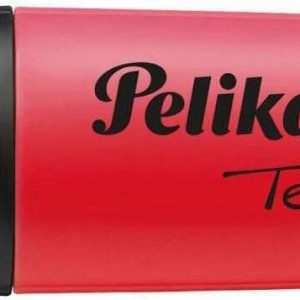 Pelikan Subrayador Textmarker 490 - Base de Agua - 3 Anchos de Trazo - Color Rojo Fluorescente