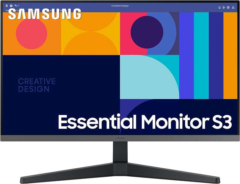 Samsung Essential S3 Monitor 24" LCD IPS FullHD 1080p 100Hz Freesync - Respuesta 4ms - Angulo de Vision 178° - HDMI, DisplayPort - VESA 75x75mm 1 Samsung Essential S3 Monitor 24" LCD IPS FullHD 1080p 100Hz Freesync - Respuesta 4ms - Angulo de Vision 178° - HDMI, DisplayPort - VESA 75x75mm