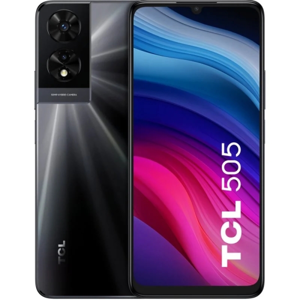 TCL 505 Smartphone 6.75" - 4GB - 128GB - Camara 50MP - Bateria 5010mAh - Color Gris Oscuro
