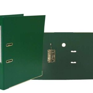 Bismark Archivador A-Z PVC A4 Lomo 75mm - Gran Resistencia - Tarjetero en el Lomo - Cartoneras Metalicas en el Borde Inferior - Mecanismo de Palanca - Color Verde