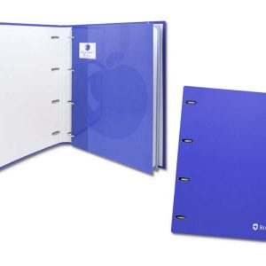 Bismark Carpeta de 4 Anillas con 80 Hojas Cuadricula 4x4 - Formato A4 - Fabricada en Carton - Color Azul