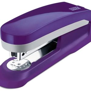Novus Evolution E 25 Fresh Grapadora + Caja de 200 Grapas 24/6 - Hasta 25 Hojas - Grapado Cerrado, Abierto y Clavado - Color Violeta