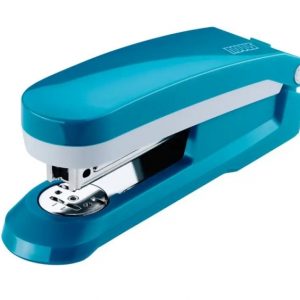 Novus Evolution E 25 Fresh Grapadora + Caja de 200 Grapas 24/6 - Hasta 25 Hojas - Grapado Cerrado, Abierto y Clavado - Color Azul