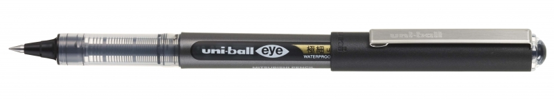 Uni-ball Eye Ultra Micro UB-150-38 Boligrafo de Tinta Liquida - Punta de Bola 0.38mm - Tinta Resistente al Agua y Luz - Sistema de Control de Tinta - Color Negro