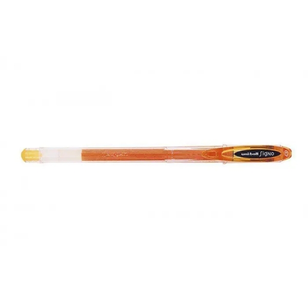Uni-ball Signo UM-120 Boligrafo de Tinta Gel - Punta de Bola 0.7mm - Tinta Resistente al Agua y Luz - Color Naranja