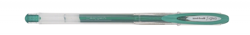 Uni-ball Signo Noble Metal UM-120NM Boligrafo de Tinta Gel - Punta de Bola 0.8mm - Tinta Resistente al Agua y Luz - Escribe en Papel Negro y Blanco - Color Verde